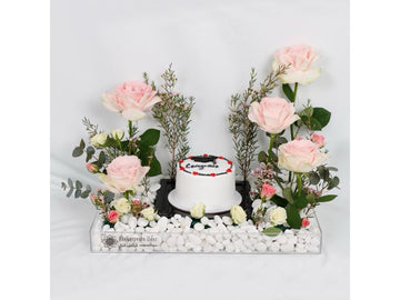 Graduation Flower And Cake Box